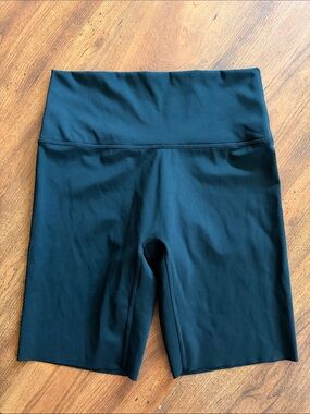 aerie Black High-Rise Bike Shorts